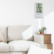 Carica l&#39;immagine nel visualizzatore di Gallery, Neoteck Digitale LCD Termometro Igrometro Interno Esterno Misuratore Bianco