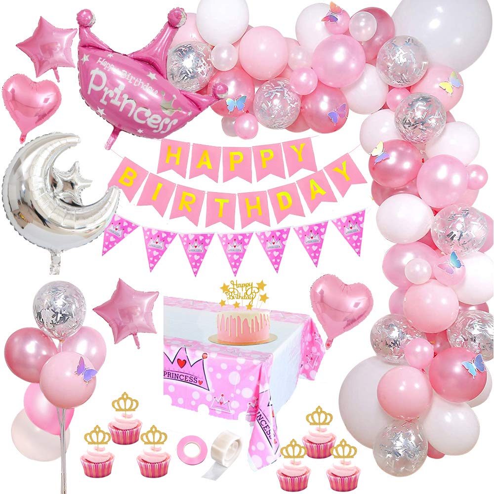 3 pezzi Banner Buon Compleanno per 6 mesi, Banner Mezzo Compleanno