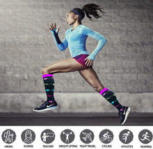 Carica l'immagine nel visualizzatore di Gallery, ACTINPUT Calze Compressione Graduata Donna Uomo,4 Paia Calze Elastiche Sportive per Sport, Corsa, Escursioni, Viaggi in Aereo, Giri in Bici, Infermieri
