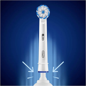 Oral-B Sensitive Clean - Testine di Ricambio per Spazzolino Elettrico, Confezione da 10 Pezzi, Idea Regalo Natale