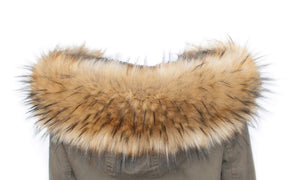 Chic Vibe sciarpa in pelliccia sintetica, con cappuccio e volpe...