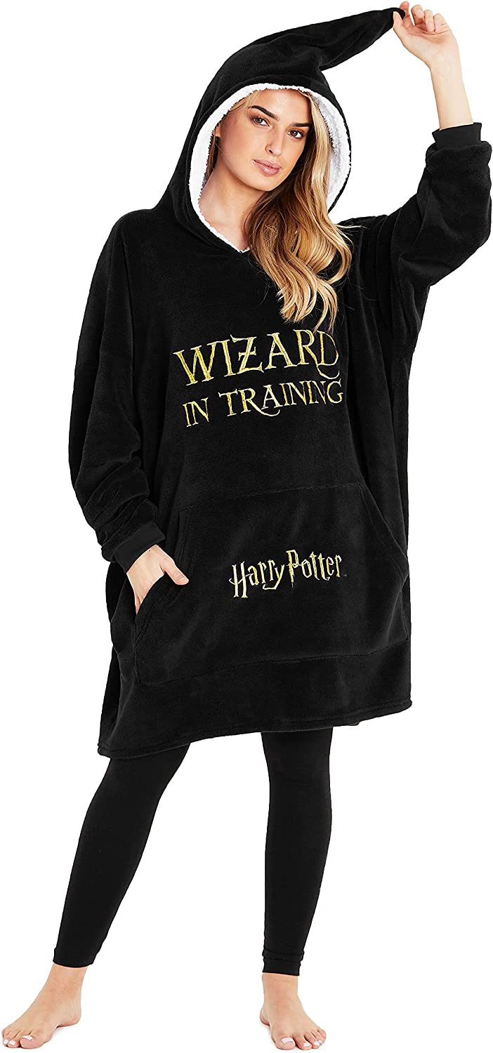 HARRY POTTER Felpa Donna, Felpa Coperta con Maniche e Cappuccio, Felpe –