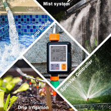 Carica l&#39;immagine nel visualizzatore di Gallery, Kazeila Computer per Irrigazione Centralina Irrigazione Programmazione di irrigazione Timer per irrigazione Temporizzatori per irrigatori Digitale Programmabile per Giardino Sistema di irrigazione Orange