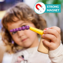 Carica l'immagine nel visualizzatore di Gallery, Nene Toys – Gioco Educativo per Bambini e Bambine di 2, 3 e 4 Anni – Picchio in Legno con Tronco e Bruchi Colorati – Giocattolo Magnetico – Ideale come Regalo Didattico in Età Prescolare
