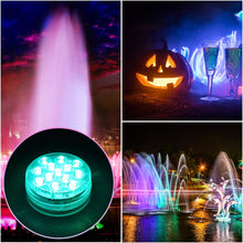 Carica l'immagine nel visualizzatore di Gallery, LED Sommergibili Luci Piscina, Luci a LED Sommergibili Impermeabile, Luci per Laghetto con Telecomando, per La Cerimonia Nuziale/Partito/Piscina/Fish Tank Decorazione（2 PCS）