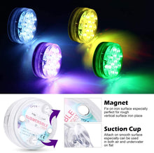 Carica l'immagine nel visualizzatore di Gallery, LED Sommergibili Luci Piscina, Luci a LED Sommergibili Impermeabile, Luci per Laghetto con Telecomando, per La Cerimonia Nuziale/Partito/Piscina/Fish Tank Decorazione（2 PCS）