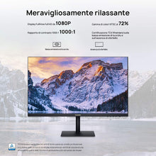 Carica l'immagine nel visualizzatore di Gallery, HUAWEI Display 23.8", Monitor Full HD, Display FullView da 1080P, Gamma di colori al 72% NTSC, Cornici da 5,7 mm, Rapporto schermo/corpo 90%, Angolo di visione 178°, Assenza di Sfarfallio, Black