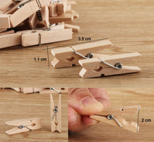 Carica l&#39;immagine nel visualizzatore di Gallery, ABSOFINE 328 Feet Juta mollette in Legno Naturale con 100PCS Carta Marrone - Ilgrandebazar