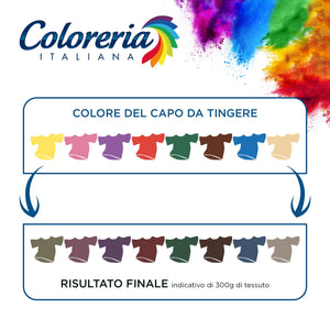 Coloreria Italiana Grey Colorante Tessuti e Vestiti in Lavatrice, Nero Intenso, 1 Confezione