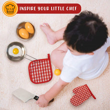 Carica l&#39;immagine nel visualizzatore di Gallery, JoyKip Cucina Giochi di finzione Accessori con pentole in Acciaio Inossidabile Set di pentole e padelle - Giocattolo in Miniatura per Ragazze dai 3 Anni in su