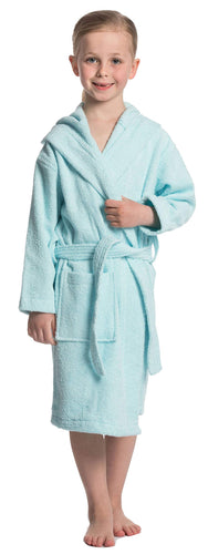 ZOLLNER Accappatoio con Cappuccio per Ragazzi, 164/176 (da 12-15 Anni) Giallo