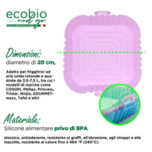 Carica l'immagine nel visualizzatore di Gallery, ECOBIO and GO 3 Teglie in Silicone per Friggitrice ad Aria, Qualità e Resistenza con più spessore, Diametro interno 16 esterno 19 Cm Accessori indispensabili per cucinare in modo sano e gustoso