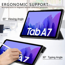 Carica l'immagine nel visualizzatore di Gallery, IVSO Cover Compatibile con Samsung Galaxy Tab A7, per Samsung Galaxy Tab A7 Cover, per Samsung Galaxy Tab A7 Custodia, Slim Custodia Cover per Samsung Galaxy Tab A7 T505/T500/T507 10.4 2020, Nero
