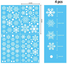 Carica l'immagine nel visualizzatore di Gallery, Feliciay 274pcs Fiocchi Di Neve Natalizi Adesivi Elettrostatici Per Finestre Riutilizzabili Decorazioni Per Fiocchi Di Neve Ornamenti Albero Natale Vetro Festa Babbo Natale Regali (16 Fogli)