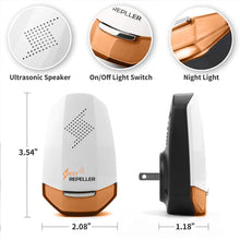 Carica l&#39;immagine nel visualizzatore di Gallery, KedBrok Ultrasuoni per Topi 2 Pack, Repellente Ultrasuoni Antizanzare Ultrasuoni Repellente per Insetti Anti Topi, Zanzare, Scarafaggi, Insetti, Ratti, Formiche, Insetti, Pulci, Ragni