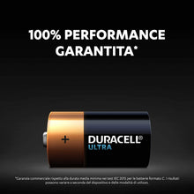 Carica l'immagine nel visualizzatore di Gallery, Duracell Ultra C con Powercheck Batteria Alcalina, Confezione da 2, 1.5 Volt LR14 MN1400, Nero/Bronzo