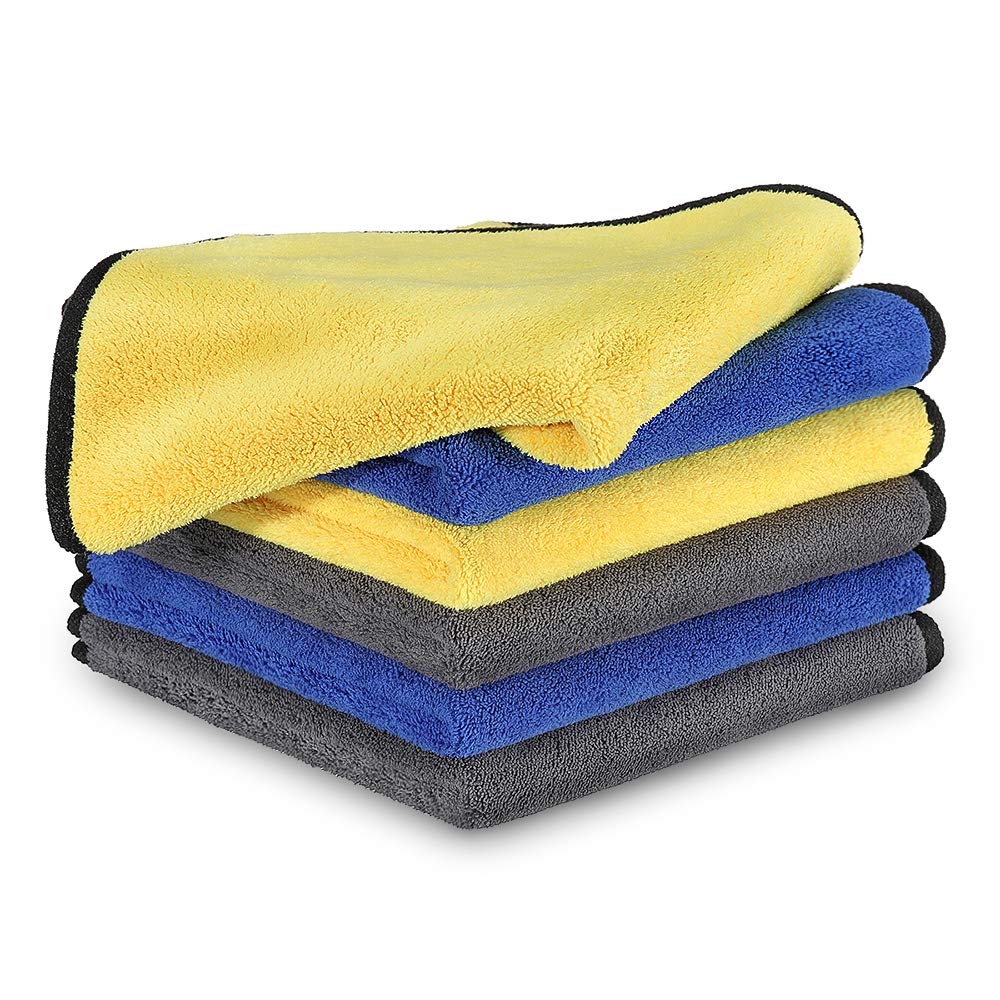 Tsumbay 6 Pezzi Panno Asciugatura Auto, 600 gsm in Microfibra, Panni... - Ilgrandebazar