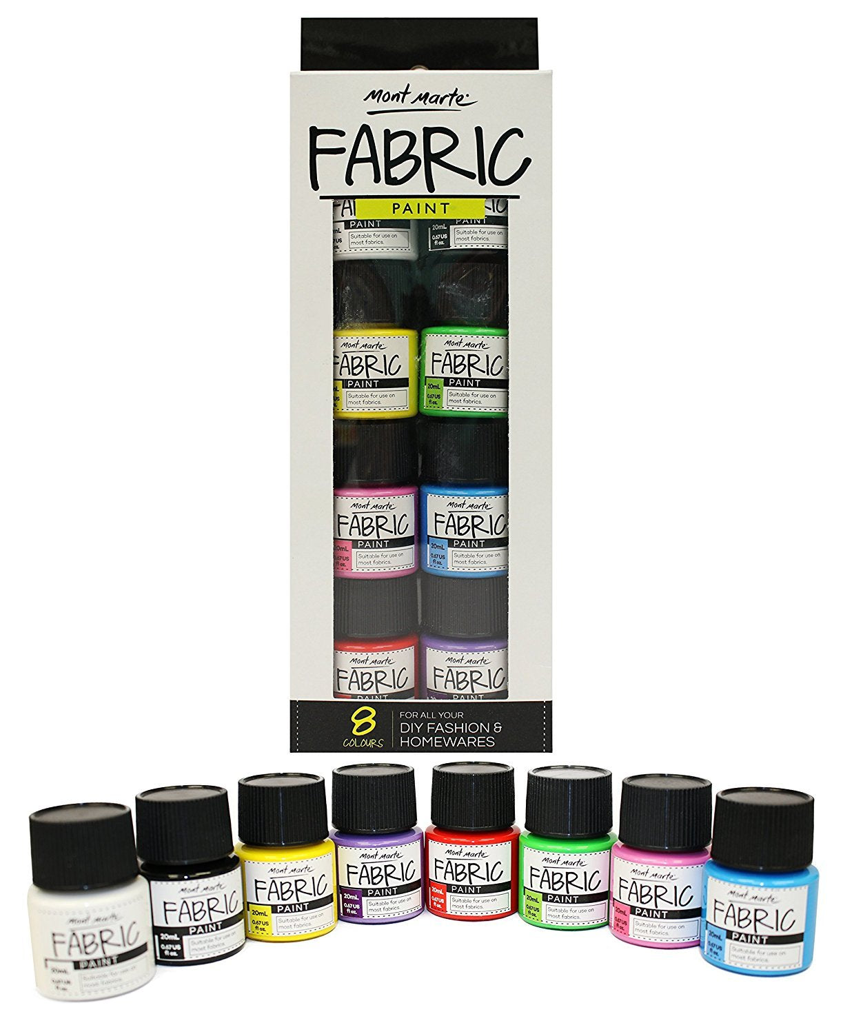 Set 21 Colori Acrilici Mont Marte - 60ml Ciascuno, Opachi, Metallici E Fluorescenti - Foto 9