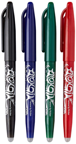 Pilot Penna Frixion penna (confezione da 4 Stifte, BLACK, BLUE, RED & GREEN
