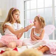 Carica l'immagine nel visualizzatore di Gallery, Herefun 6 Pezzi Gioielli Bambina Collana Braccialetti, Collana Braccialetti Amicizia Bambini Bracciale, Collana e Braccialetti Set Principessa Perline in Legno Regalo Festa Compleanno per Bambina
