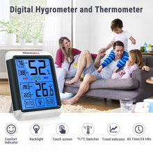Carica l&#39;immagine nel visualizzatore di Gallery, ThermoPro TP55 Termometro Igrometro Digitale da Interno 1 pezzo, Weiß+grau - Ilgrandebazar
