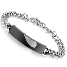 Carica l&#39;immagine nel visualizzatore di Gallery, Flongo Coppia Bracciali Braccialetto Lui &amp; Lei, Ti Ho nel Cuore, - Ilgrandebazar