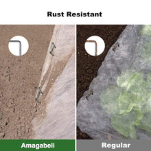 Carica l&#39;immagine nel visualizzatore di Gallery, Amagabeli Garden Home 200 Picchetti a U in Acciaio Lunghi 15CM - Ancoraggio... - Ilgrandebazar