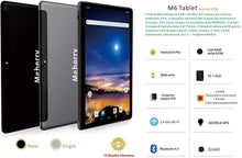 Carica l'immagine nel visualizzatore di Gallery, Tablet 10 Pollici MEBERRY Android 9.0 Pie Tablets 4GB RAM + 64GB ROM - Certificato Google GSM - Dual SIM | 8000mAh | WI-FI| Bluetooth | GPS |Type-C (5.0+8.0 MP Telecamera) - Nero