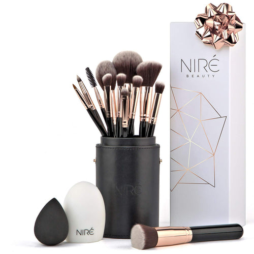 Niré Artistry kit: pennelli make up, Beauty Blender, Rosa Dorato - Ilgrandebazar