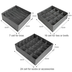 NEWSTYLE Cassetto Organizer per Biancheria Intima,Set di 3 Armadio...
