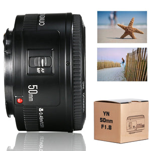Yongnuo YN 50mm F/1.8 AF/MF Large Aperture Auto Focus Lens Per Canon - Ilgrandebazar