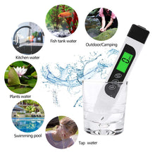 Carica l&#39;immagine nel visualizzatore di Gallery, ASUN 3 in1 Digital TDS+EC+Misuratore di Temperatura e PH Meter,Digital... - Ilgrandebazar