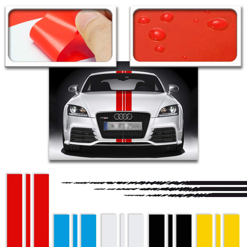 Adatech Vinile Adesivi Strisce 130 CM Universale Auto Grafica... - Ilgrandebazar