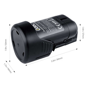 Odec Batteria di Ricambio 10,8V 2000mAh per Bosch BAT411, BAT411A, BAT412,... - Ilgrandebazar