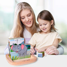 Carica l'immagine nel visualizzatore di Gallery, rolimate Puzzle di Legno, Lion Zebra Elefante Rinoceronte Tigre Giraffa, Giochi Legno Puzzle Regalo di Natale di Compleanno per 2 3 4+ Anni