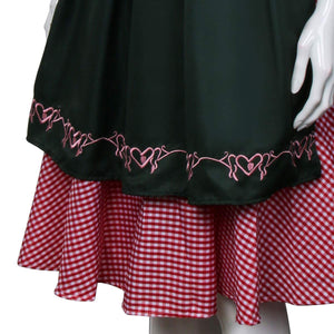 NUWIND Abito donna Baviera tedesca tradizionale Costume L, Nero Polvere - Ilgrandebazar