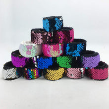 Carica l'immagine nel visualizzatore di Gallery, Wohlstand Bracciali,Paillettes Bracciale Slap31*3cm,Magic Paillettes I...