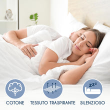 Carica l'immagine nel visualizzatore di Gallery, Coprimaterasso Matrimoniale Impermeabile 160x200 Antiacaro e Ipoallergenico Dreamzie - (Made in EU e Certificato OEKO-TEX)