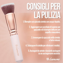 Carica l&#39;immagine nel visualizzatore di Gallery, Pennelli Make Up Kabuki Fondotinta (Oro Rosa)