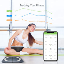 Carica l&#39;immagine nel visualizzatore di Gallery, Bilancia Pesapersone Digitale Bilancia Pesapersone Impedenziometrica Intelligente Bluetooth Bilancia Pesa Persona Misura Peso Corporeo, Massa Grassa, BMI, Massa Muscolare, Massa Ossea, Proteine, 180kg