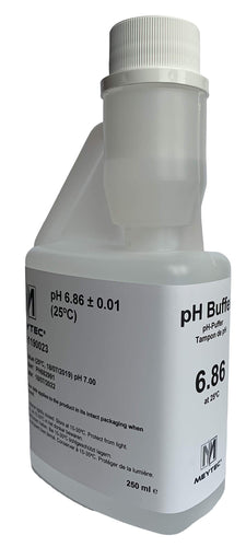 Meytec Soluzione di calibrazione PH 6.86 tampone 250ml, bianco - Ilgrandebazar