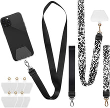 Carica l'immagine nel visualizzatore di Gallery, 10 Toppa per Cordino del Telefono Porta Cordino per Cellulare Cordino per Telefono per Custodia per Telefono Cordino per Cellulare Cinturino da Collo con Toppa e Cinturino da Polso Tether