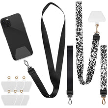 Carica l'immagine nel visualizzatore di Gallery, 10 Toppa per Cordino del Telefono Porta Cordino per Cellulare Cordino per Telefono per Custodia per Telefono Cordino per Cellulare Cinturino da Collo con Toppa e Cinturino da Polso Tether