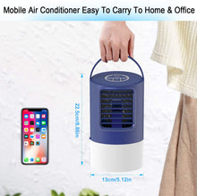 Carica l'immagine nel visualizzatore di Gallery, Condizionatore Portatile, TedGem Climatizzatore Portatile, Mini Condizionatore Portatile, 4 in 1 Aria Condizionata, Umidificatore, Ventilatore da Scrivania, 7 Luci LED, 3 Velocità per Casa e Ufficio