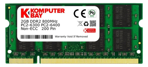 Komputerbay 2GB DDR2 800MHz PC2-6300 PC2-6400 800 (200 PIN) (1x 2GB) - Ilgrandebazar