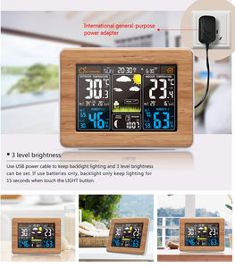 Stazione Meteo Automatica Digitale Wireless 17.5 * 8 * 13.5cm, Giallo