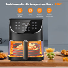 Carica l&#39;immagine nel visualizzatore di Gallery, Cestino per Friggitrice ad Aria in Silicone, BISNIE Teglie per Friggitrice ad Aria, Reusable Silicone Pot per Friggitrice ad Aria, Adatti per forno ad Aria, Forni Microonde, Stampi per Torte (20cm)