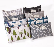 Carica l'immagine nel visualizzatore di Gallery, Borsa Cosmetica in Tela, 2 PCS Borsa Cosmetica, Custodia per Trucco Stampata, Borsa da Toilette da Viaggio, Borsa da Toilette da Viaggio Multifunzionale con Cerniera, per Chiavi Cosmetici