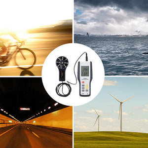 Eray Anemometro Professionale Termometro Digitale Misuratore White and Black - Ilgrandebazar