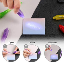 Carica l&#39;immagine nel visualizzatore di Gallery, DazSpirit 7Pcs Penna Magica con Luce Invisibile Inchiostro Penne Beige